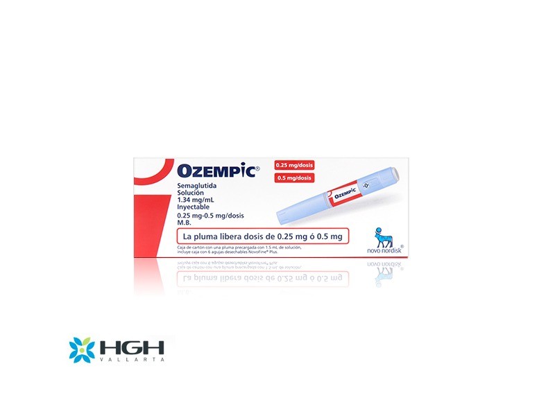Box of Ozempic for weightloss representing Ozempic in Mexico from HGH Vallarta Clinic