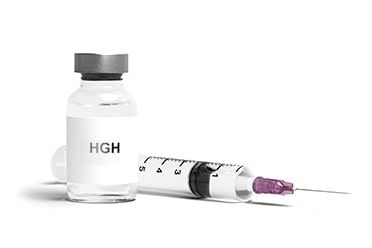 (HGH) Human growth hormone bottle with syringe
