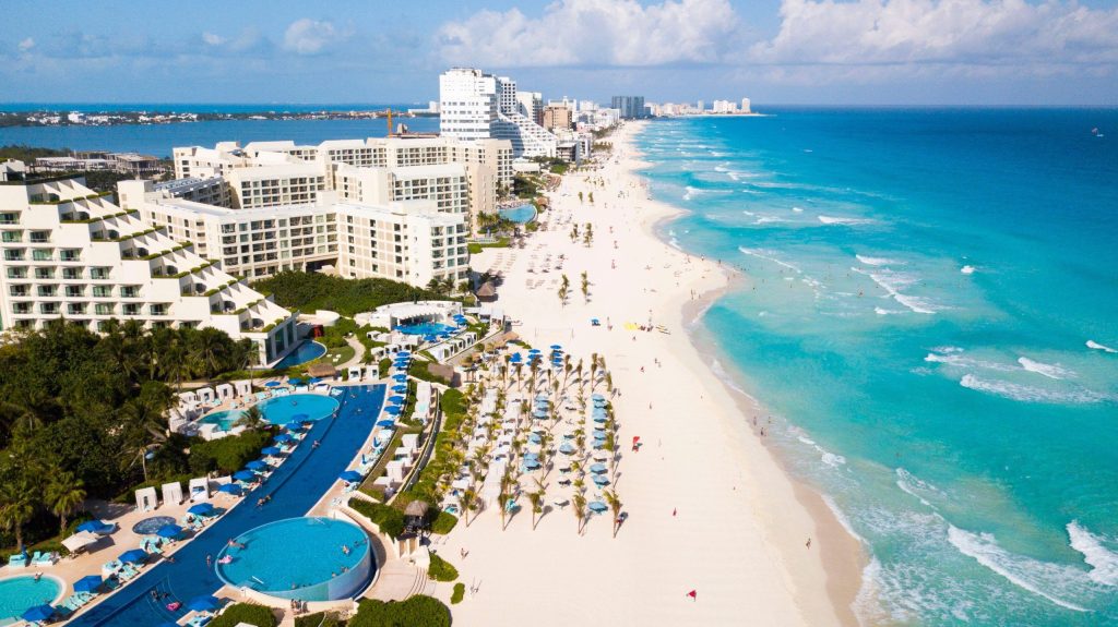 HGH Cancun Arial View of Cancun Mexico